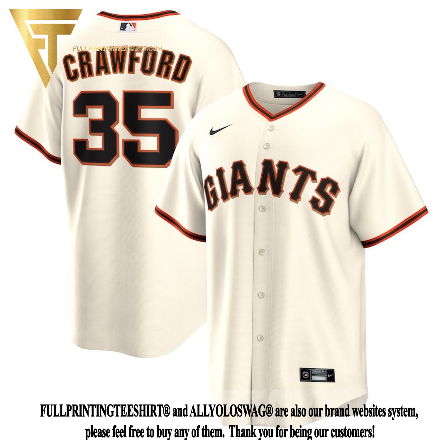 Top-selling Item] Brandon Crawford 35 San Francisco Giants Home