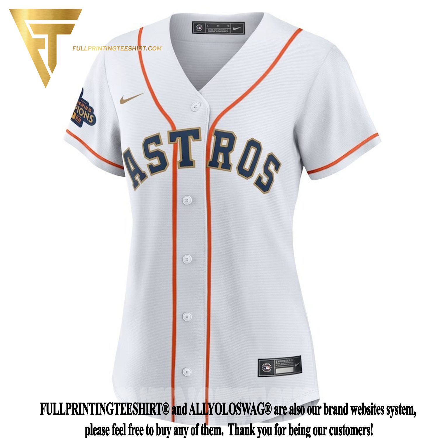 Top-selling Item] Bryan Abreu 52 Houston Astros 2023 WoMen - White And Gold