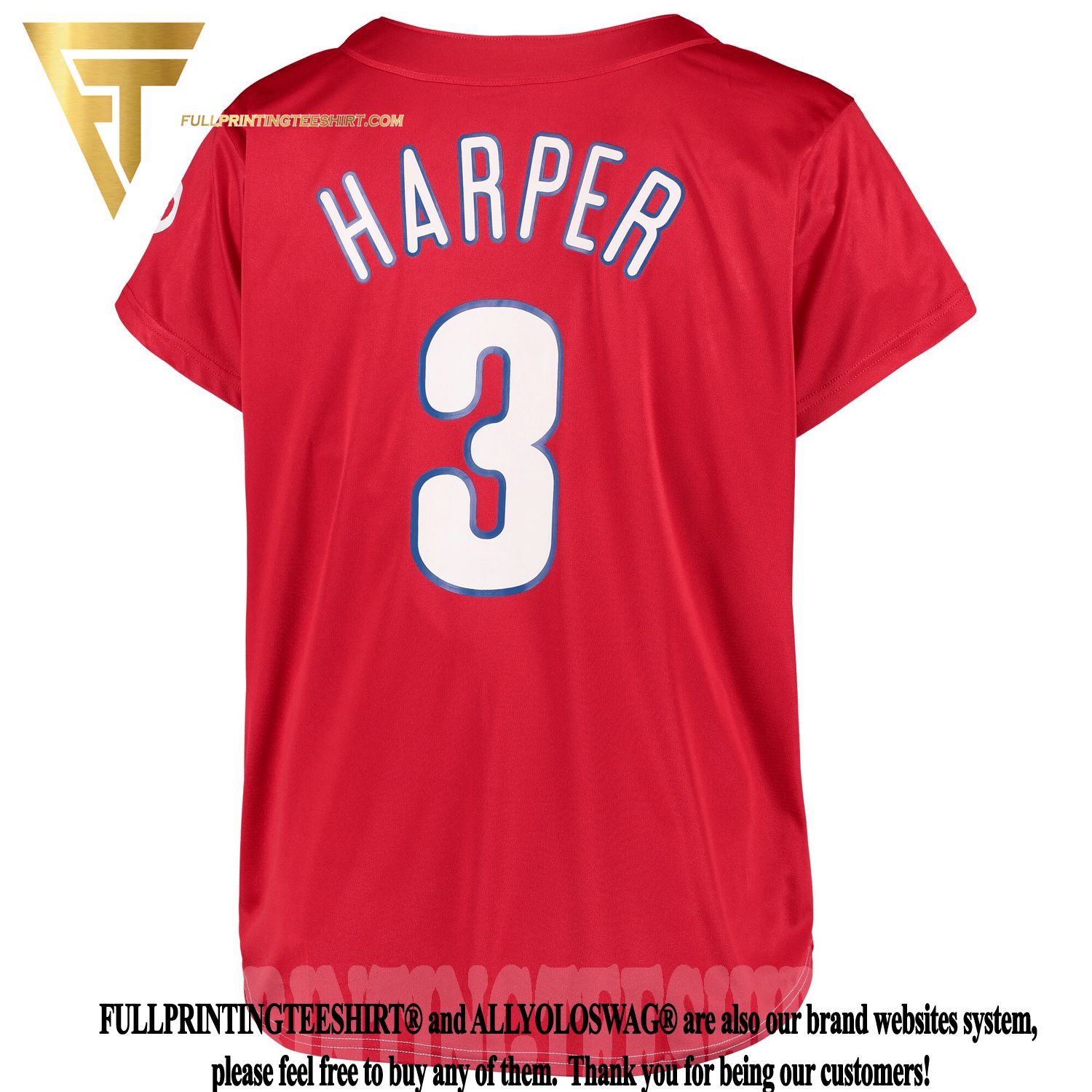 Top-selling Item] Bryce Harper Gray Red Philadelphia Phillies Plus Size 3D  Unisex Jersey
