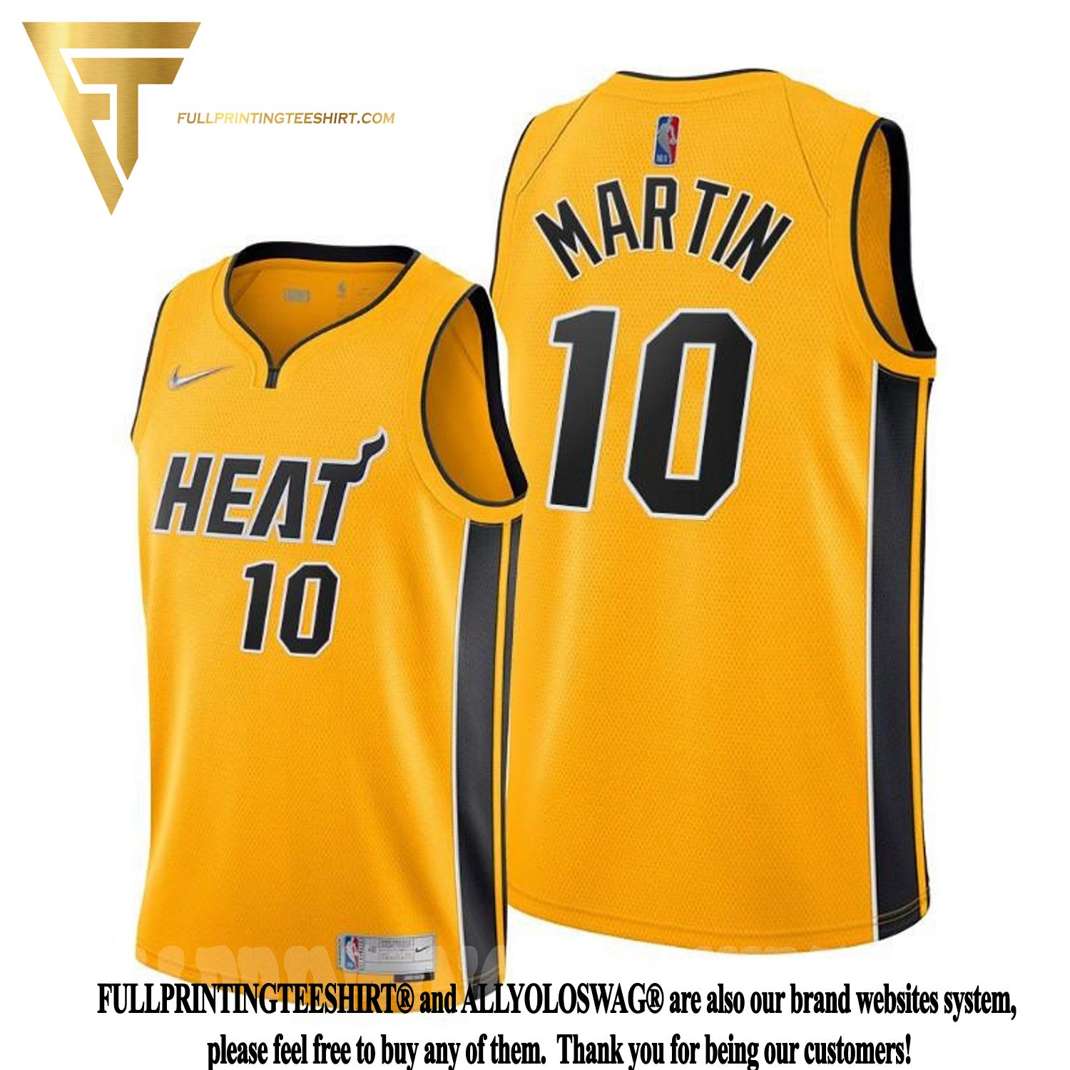 Top-selling Item] Caleb Martin 10 Miami Heat Earned Edition Gold 3D Unisex  Jersey - Men