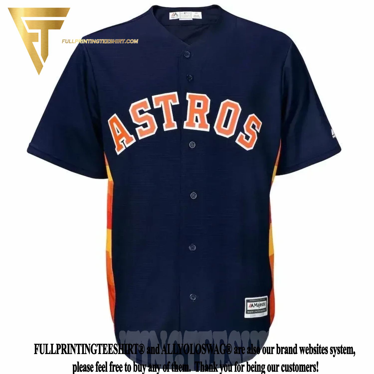Houston Astros MLB 3D Baseball Jersey Shirt For Men Women