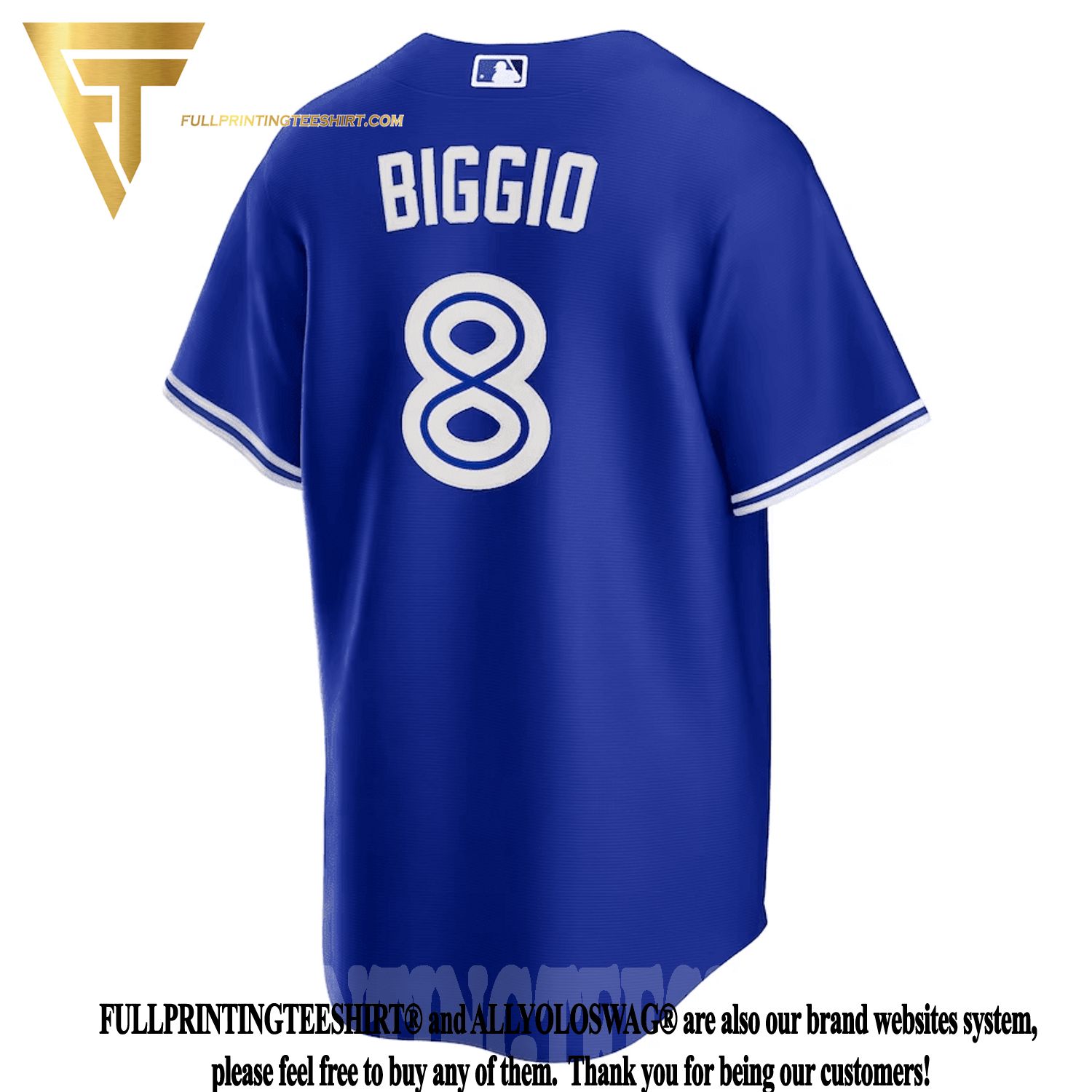 Top-selling Item] Cavan Biggio 8 Toronto Blue Jays Alternate 3D Unisex  Jersey - Royal