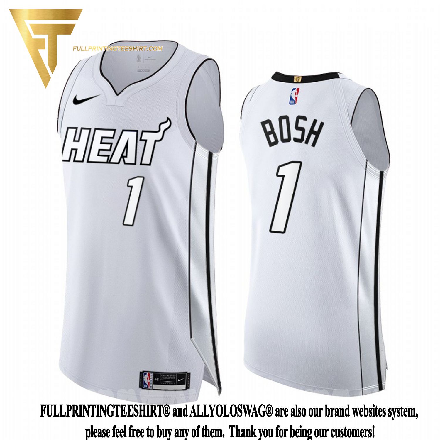 Top-selling Item] Chris Bosh White Hot 1 Miami Heat 2022 Playoffs 3D Unisex  Jersey