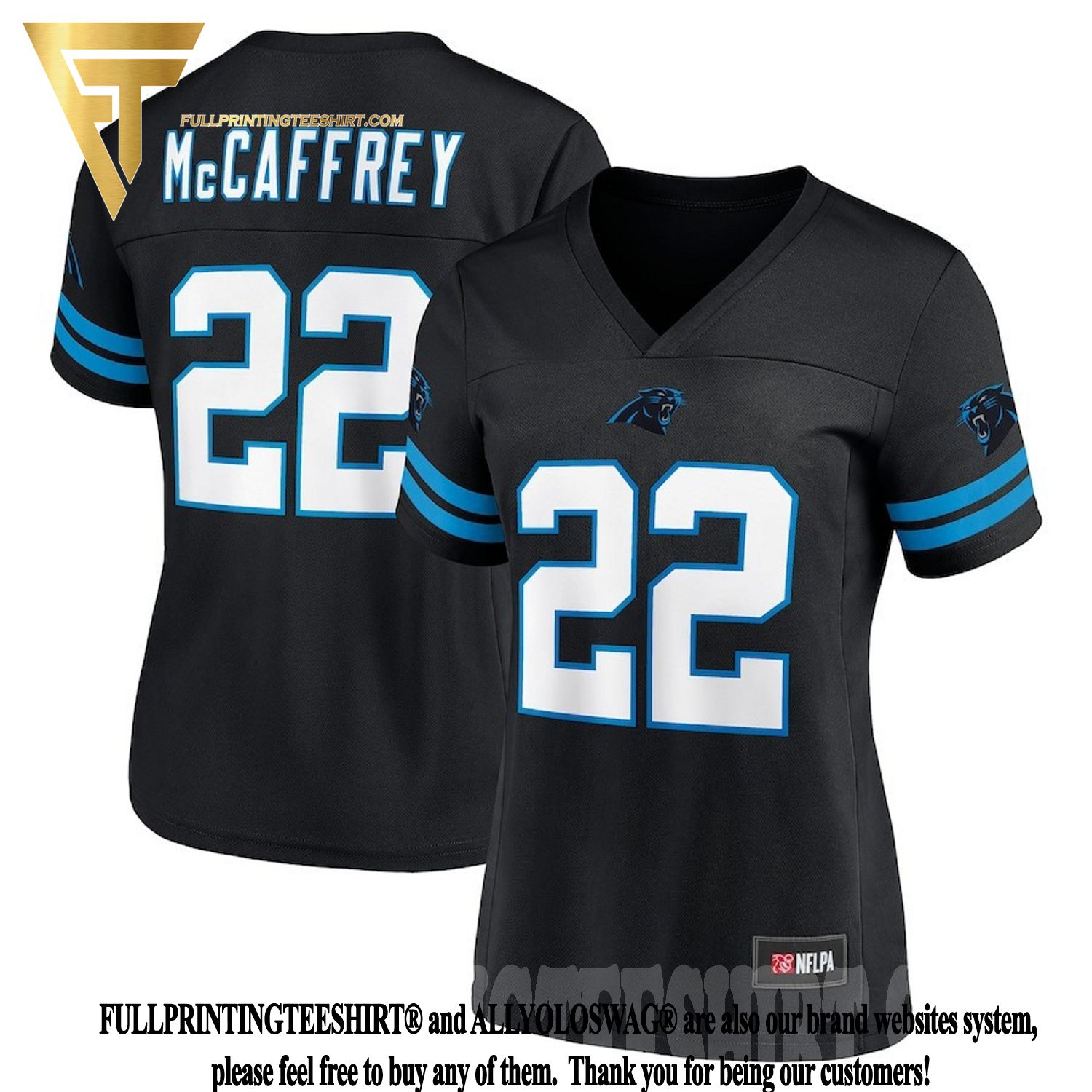 Top-selling Item] Christian McCaffrey 22 Carolina Panthers Game Time Player  3D Unisex Jersey - Black