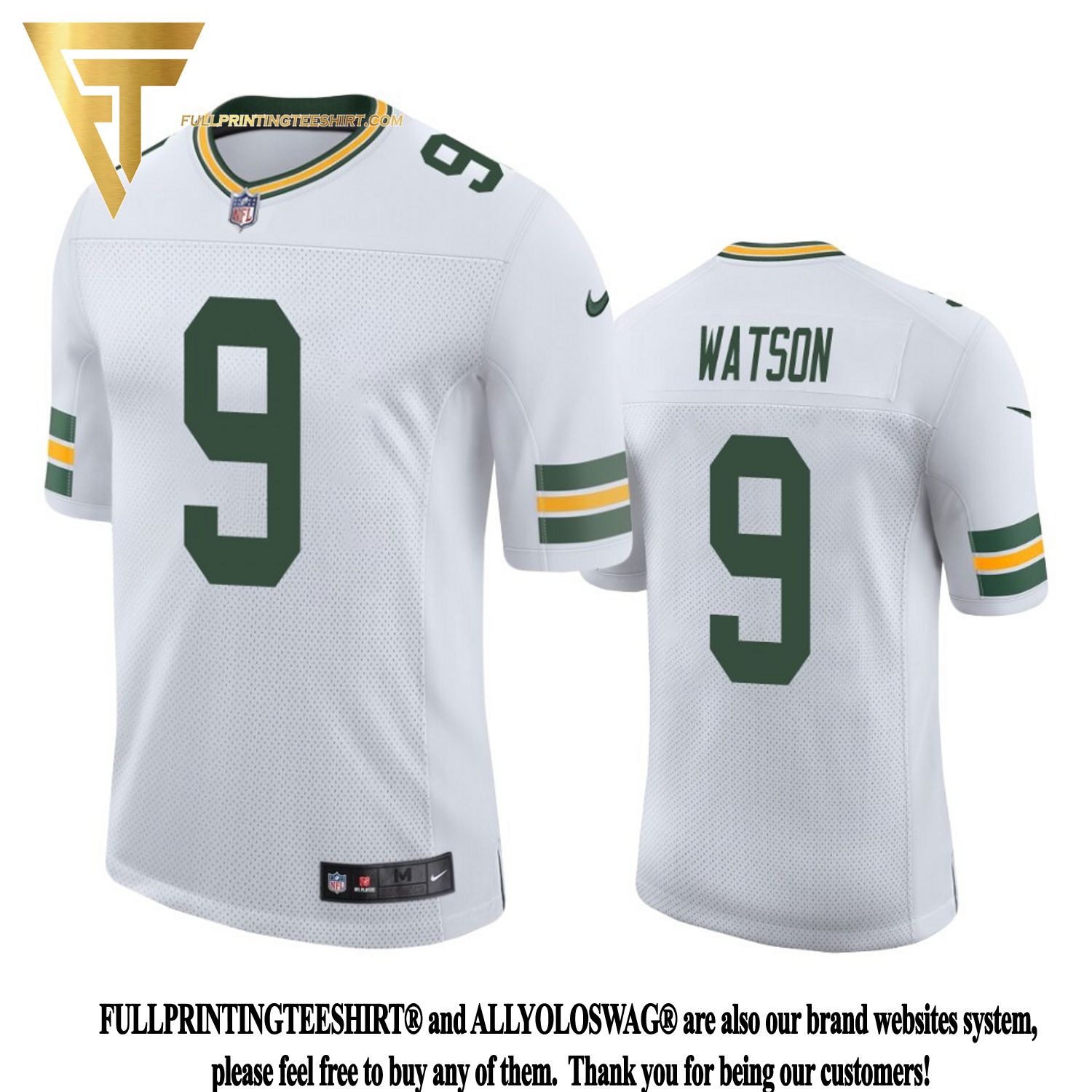 all white packers jersey