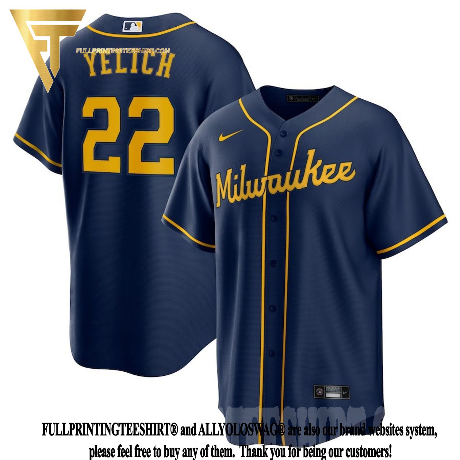 Top-selling Item] Christian Yelich 22 Milwaukee Brewers Home Player 3D  Unisex Jersey - Cream