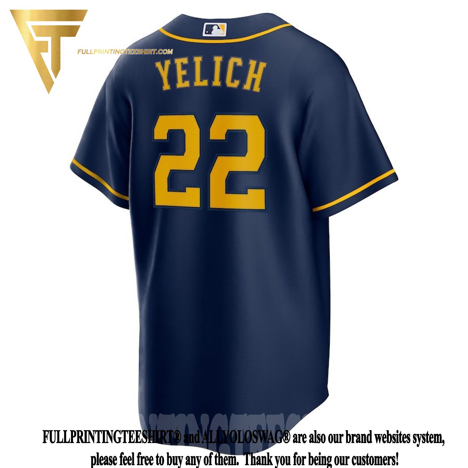 Top-selling Item] Custom 00 Milwaukee Brewers Powder Blue 2022-23 City  Connect 3D Unisex Jersey