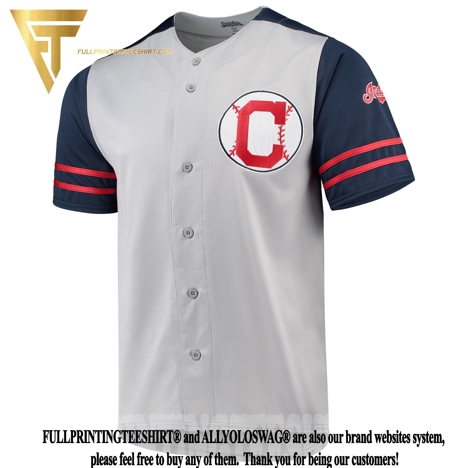 Youth Stitches Navy/White Cleveland Indians Team T-Shirt Combo Set
