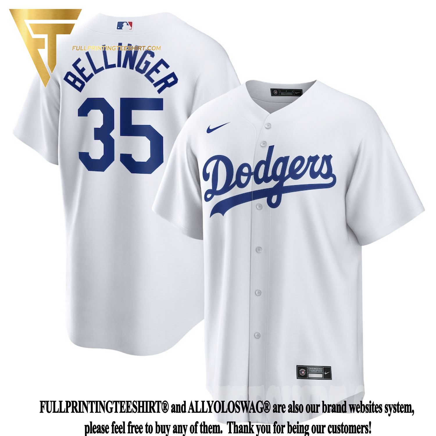 Los Angeles Dodgers Cody Bellinger 35 Road Gray 2022-23 All-Star