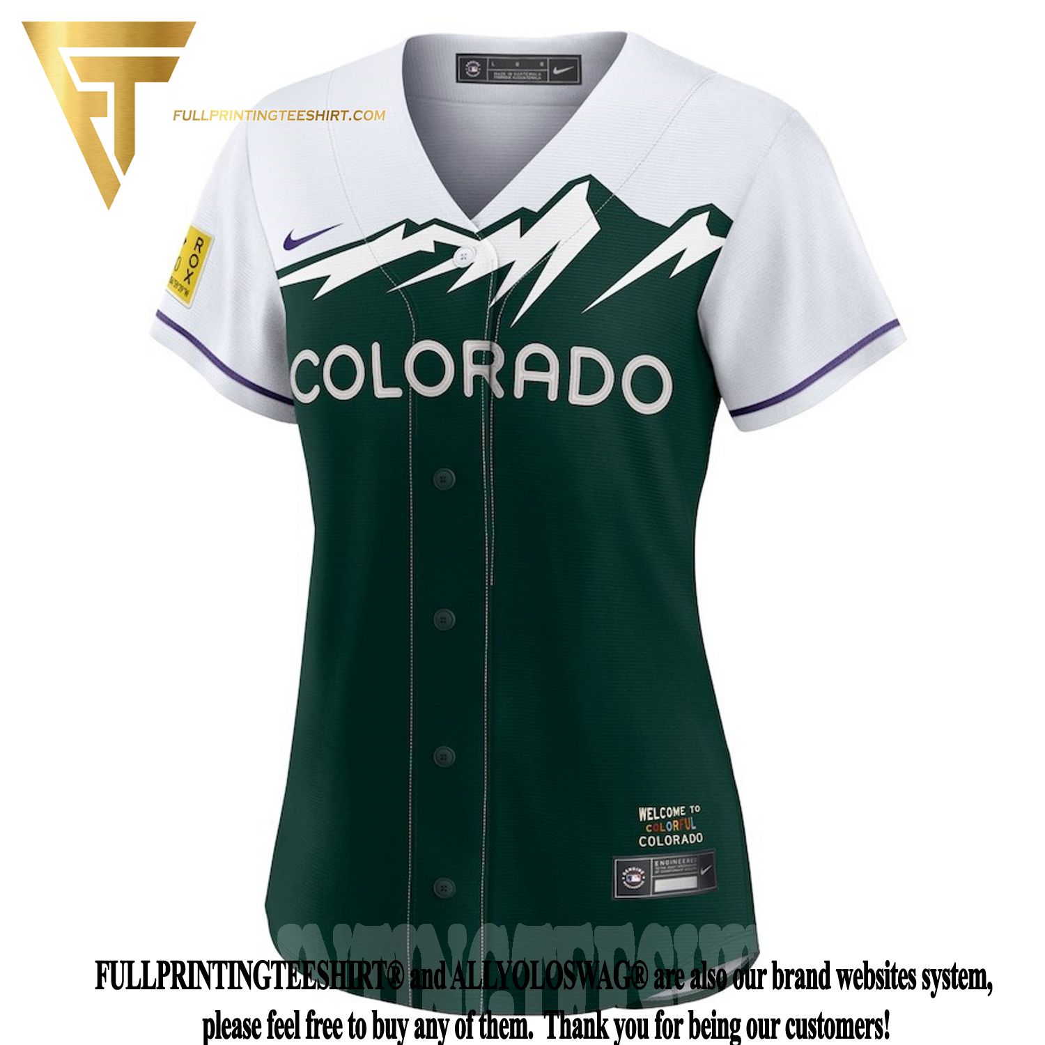 Top-selling Item] Colorado Rockies Green 2022-23 City Connect 3D