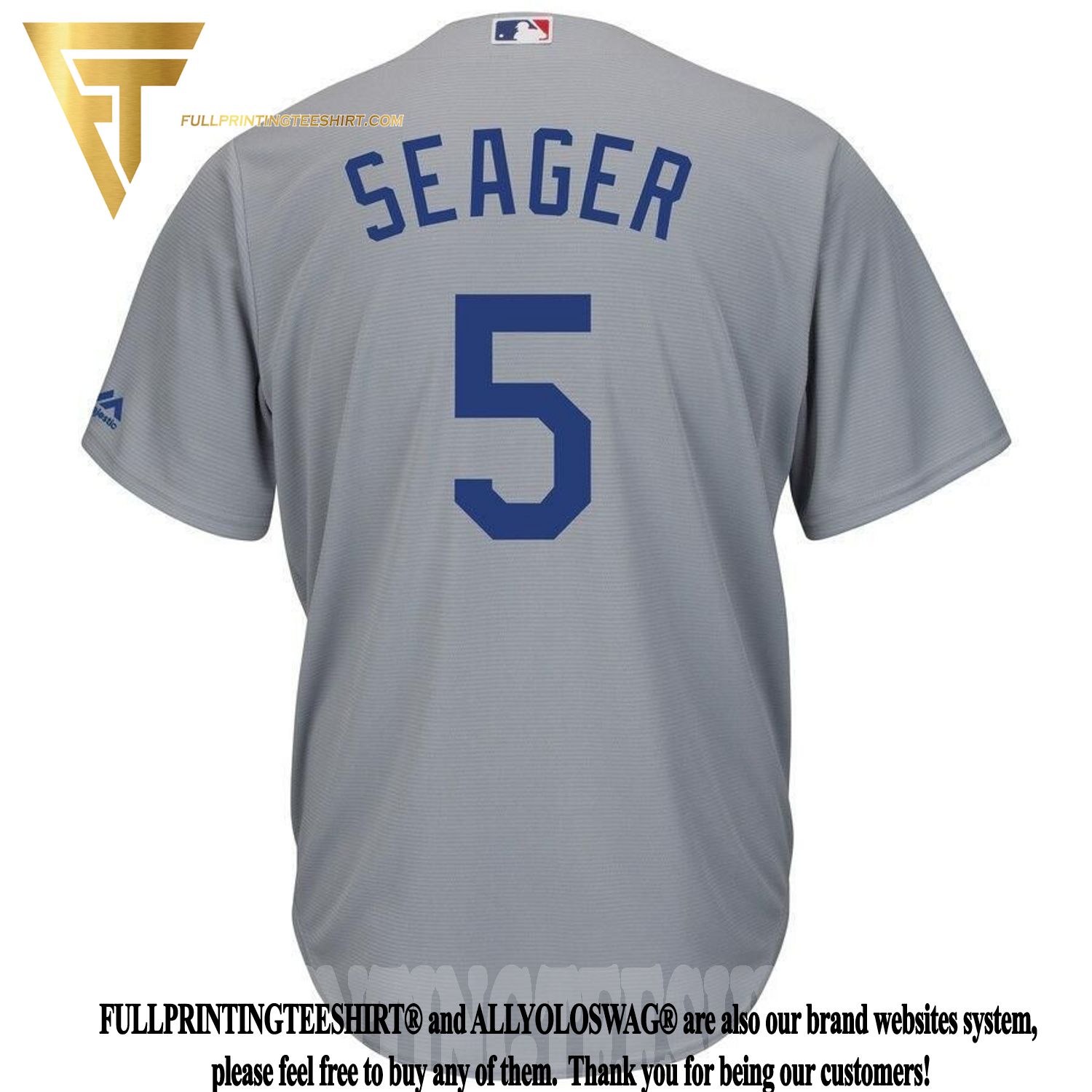 Top-selling Item] Clayton Kershaw Los Angeles Dodgers Road Official Cool  Base Player 3D Unisex Jersey - Gray