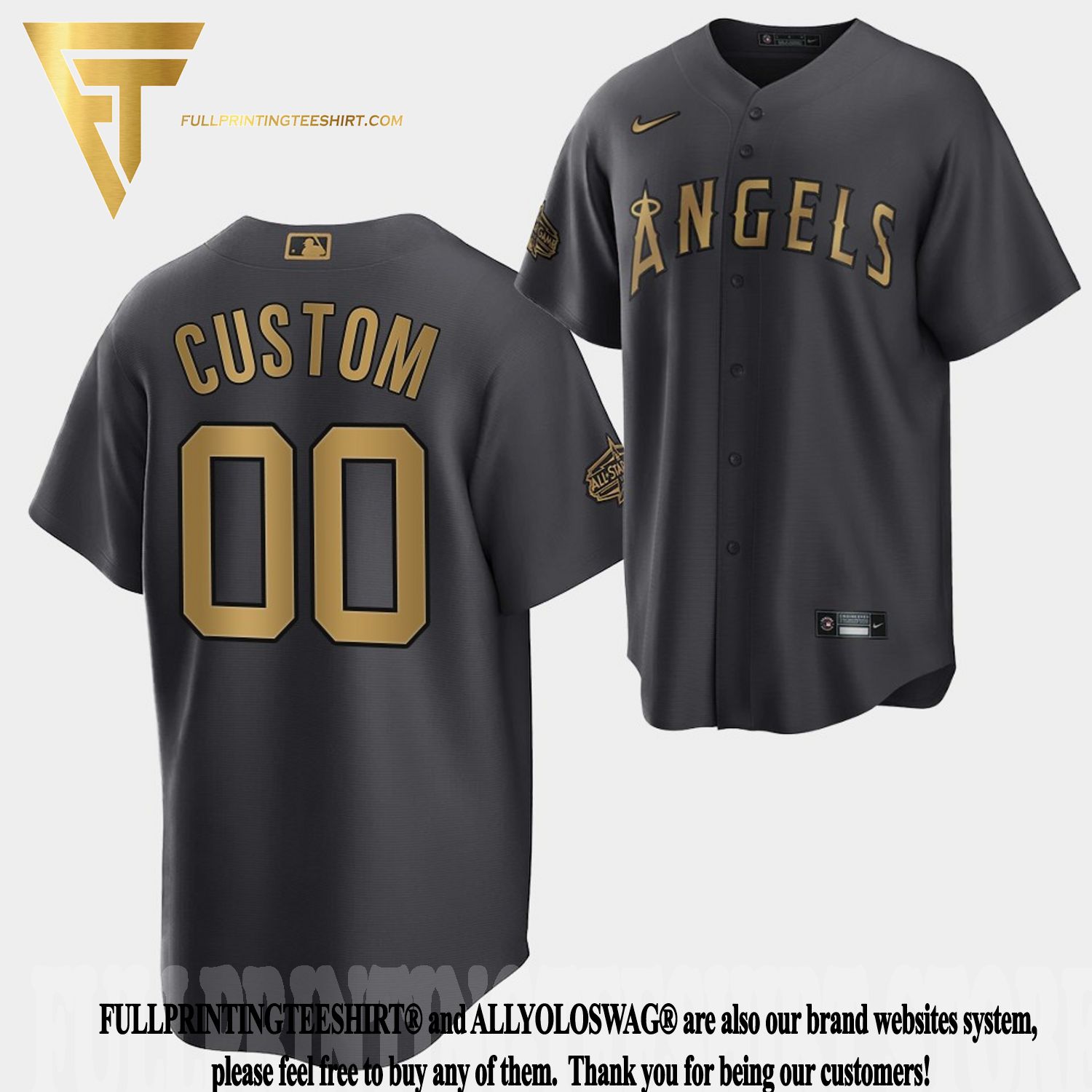 Top-selling Item] Custom 00 Los Angeles Angels Custom 2022-23 City
