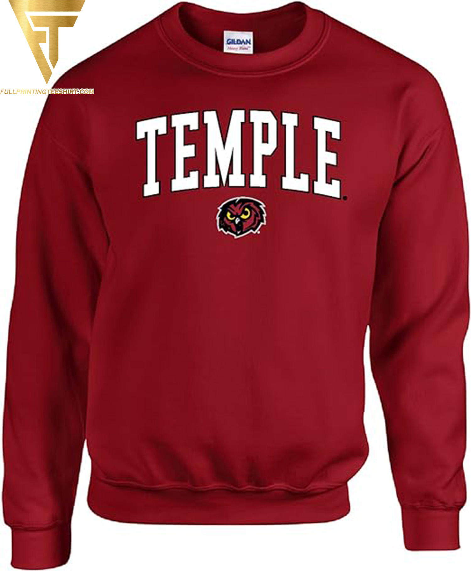 Temple Owls 2023 Soaring to Victory in Style with the Jumbo Arch Crewneck Sweatshirt
