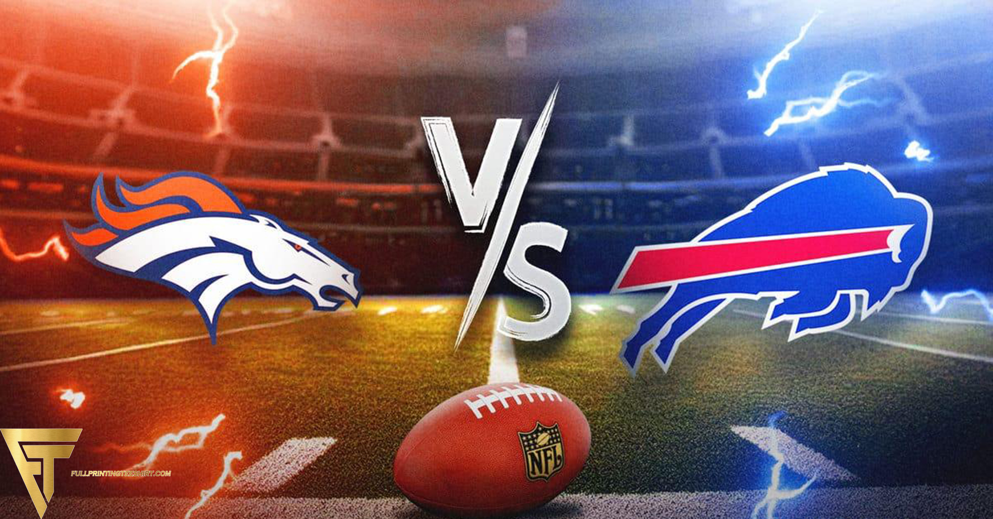 Monday Night Football Extravaganza Buffalo Bills vs. Denver Broncos Sweater Spectacle on November 13, 2023